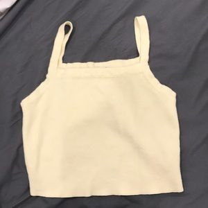 NWOT brandy cropped knit tank